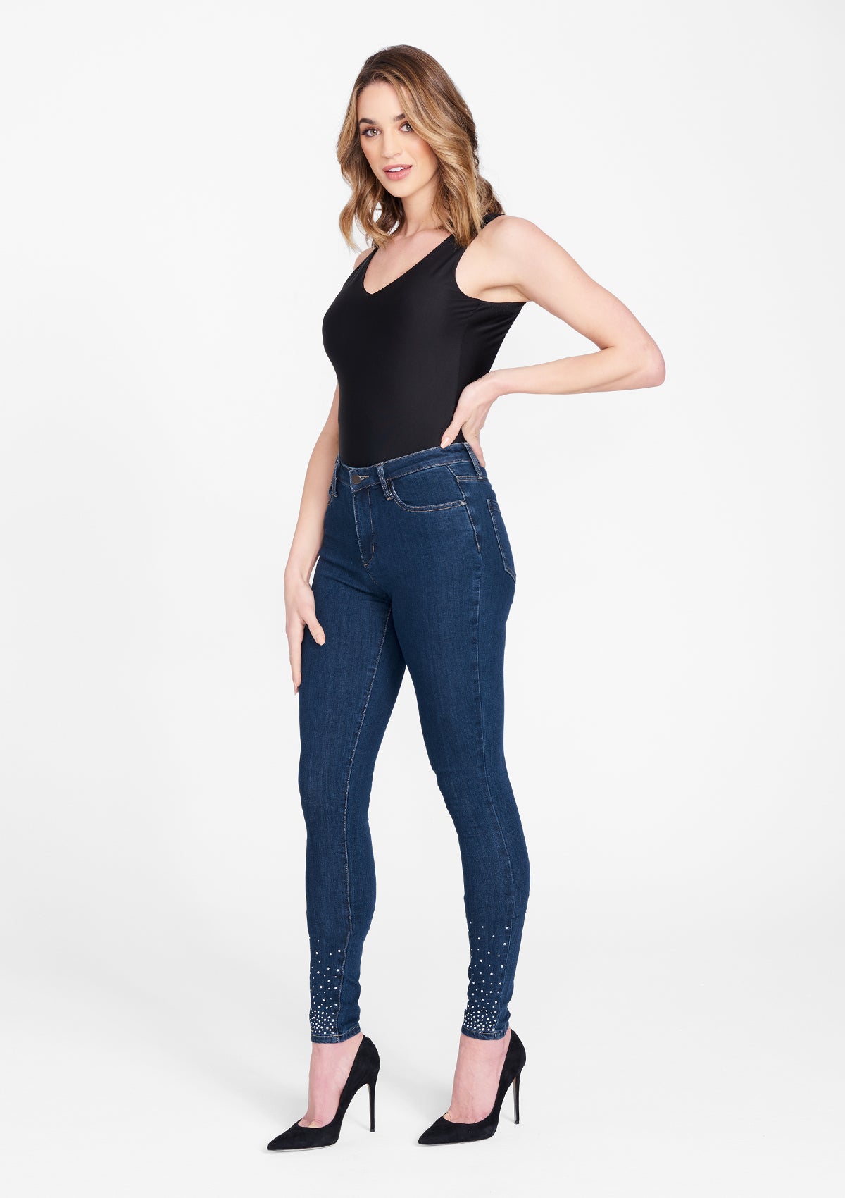 Tall Siena Rhinestone Skinny Jeans